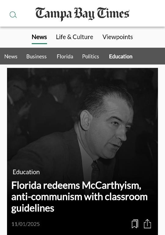 Headline for The Tampa Bay Times